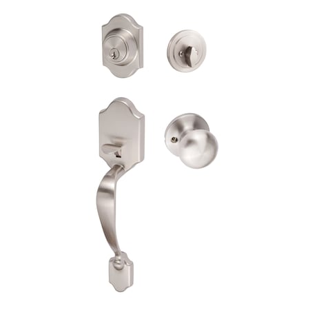 Sure-Loc Hardware Sure-Loc Hardware Coral Handleset, Durango Handleset Trim, Satin Nickel CR507-DU-RD 15